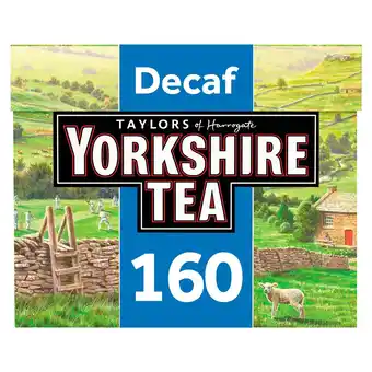 Tesco Yorkshire decaff teabags 160s 500g offer