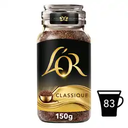 Tesco L'or. classique smooth & aromatic instant coffee 150g offer