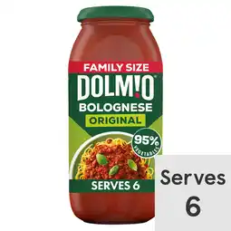 Tesco Dolmio original bolognese pasta sauce 750g offer