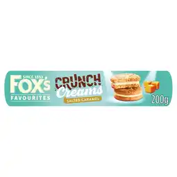 Tesco Fox's salted caramel crunch cream biscuits 200g offer