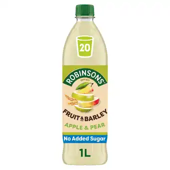 Tesco Robinsons fruit & barley apple & pear 1l offer