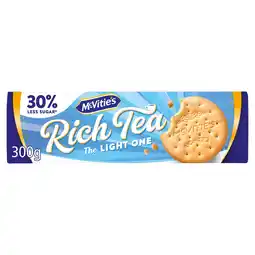Tesco Mcvities light rich tea 300g offer
