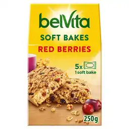 Tesco Belvita soft bakes red berries 250g offer