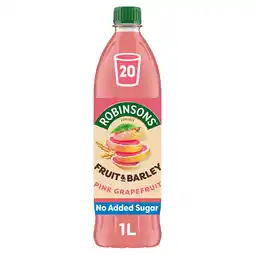Tesco Robinsons fruit barley grapefruit 1l offer