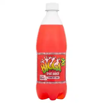 Tesco Bigga fruit punch soft drink 600ml offer