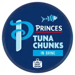 Tesco Princes tuna chunks in brine 145g offer