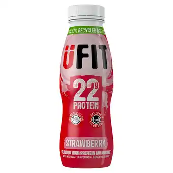 Tesco Ufit strawberry 22g protein milkshake 310ml offer