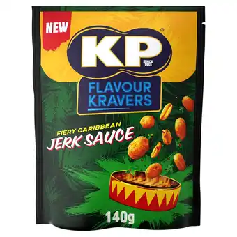 Tesco Kp flavour kravers caribbean jerk sauce peanuts 140g offer