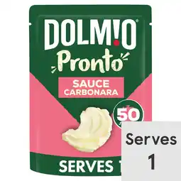 Tesco Dolmio carbonara pouch pasta sauce 150g offer