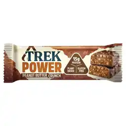 Tesco Trek power peanut butter crunch bar 55g offer