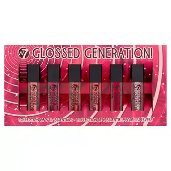 Tesco W7 glossed generation lips collection 6x3ml offer