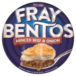 Tesco Fray bentos mince beef and onion pie 425g offer