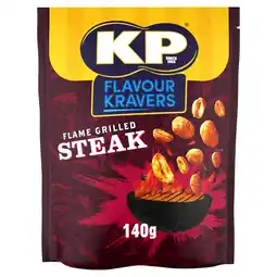 Tesco Kp flavour kravers flamegrilled steak flavour peanut 140g offer