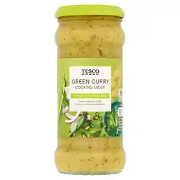 Tesco Tesco green thai curry cooking sauce 340g offer