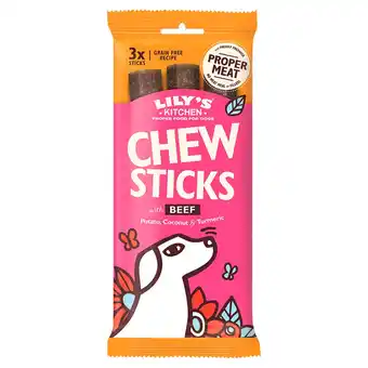 Tesco Lily's kitchen chew sticks beef 120g offer