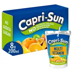 Tesco Capri sun no added sugar multi vitamin juice 8x200ml offer