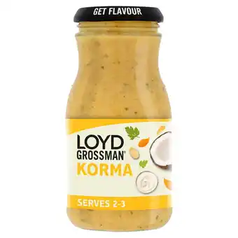 Tesco Loyd grossman korma sauce 350g offer