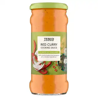 Tesco Tesco red thai curry cooking sauce 340g offer