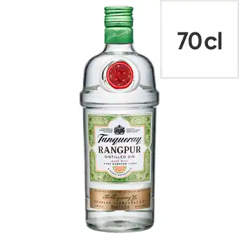 Tesco Tanqueray rangpur gin 70cl offer
