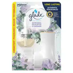 Tesco Glade electric eucalyptus & lavender scented oil 20ml offer