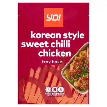 Tesco Yo! korean sweet chilli chicken tray bake sauce 40g offer