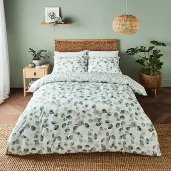 Tesco Silent night sanctuary leaves duvet set kingsize offer