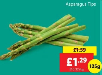 Lidl Asparagus Tips offer