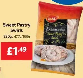 Lidl Sweet Pastry Swirls 220g offer