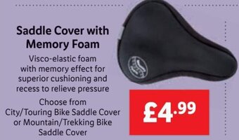 Lidl Saddle Cover with Memory Foam offer