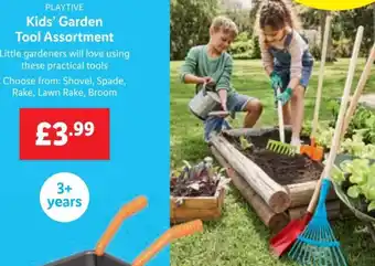 Lidl Playtive Kid's Garden Tool Assortment offer