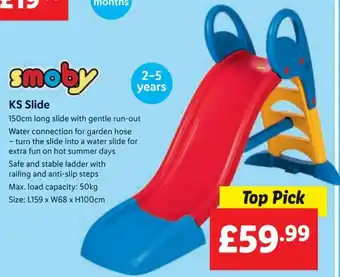 Lidl smoby KS Slide offer