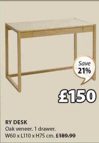 JYSK Ry desk offer