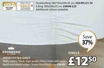 JYSK Kronborg jersey fitted sheet offer