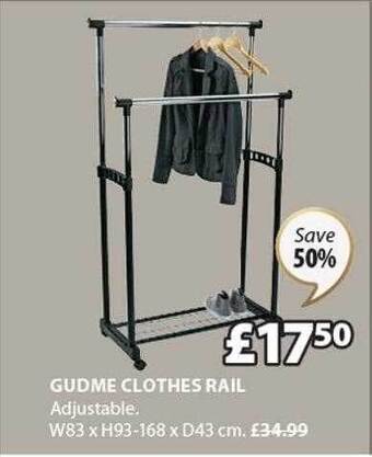 JYSK Gudme clothes rail offer