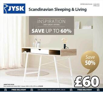JYSK Abbetved desk offer