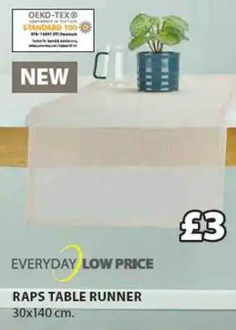 JYSK Raps table runner offer