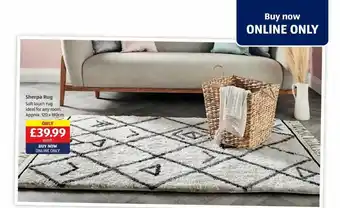 Aldi Sherpa rug offer