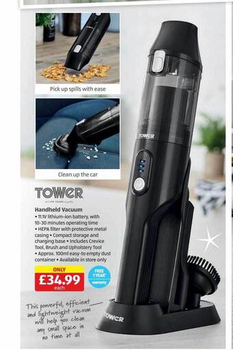 Aldi Handheld vacuum offer