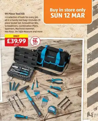 Aldi 99 piece tool kit offer