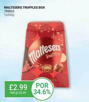 Bestway Maltesers truffles box offer