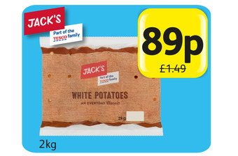 Londis Jack's white potatoes offer