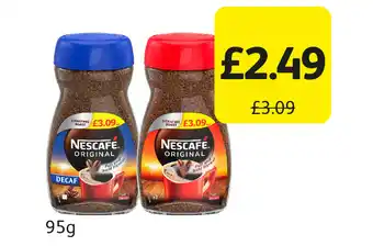 Londis Nescafe original, decaf offer