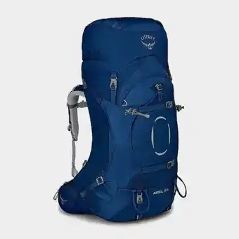 Millets Osprey ariel 65 litre rucksack - blue, blue offer