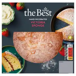 Morrisons Morrisons the best hand decorated victoria sponge cake serves 6 offer