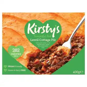 Morrisons Kirsty's lentil cottage pie with sweet potato mash offer