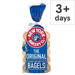 Tesco New york bakery plain bagels 5 pack offer