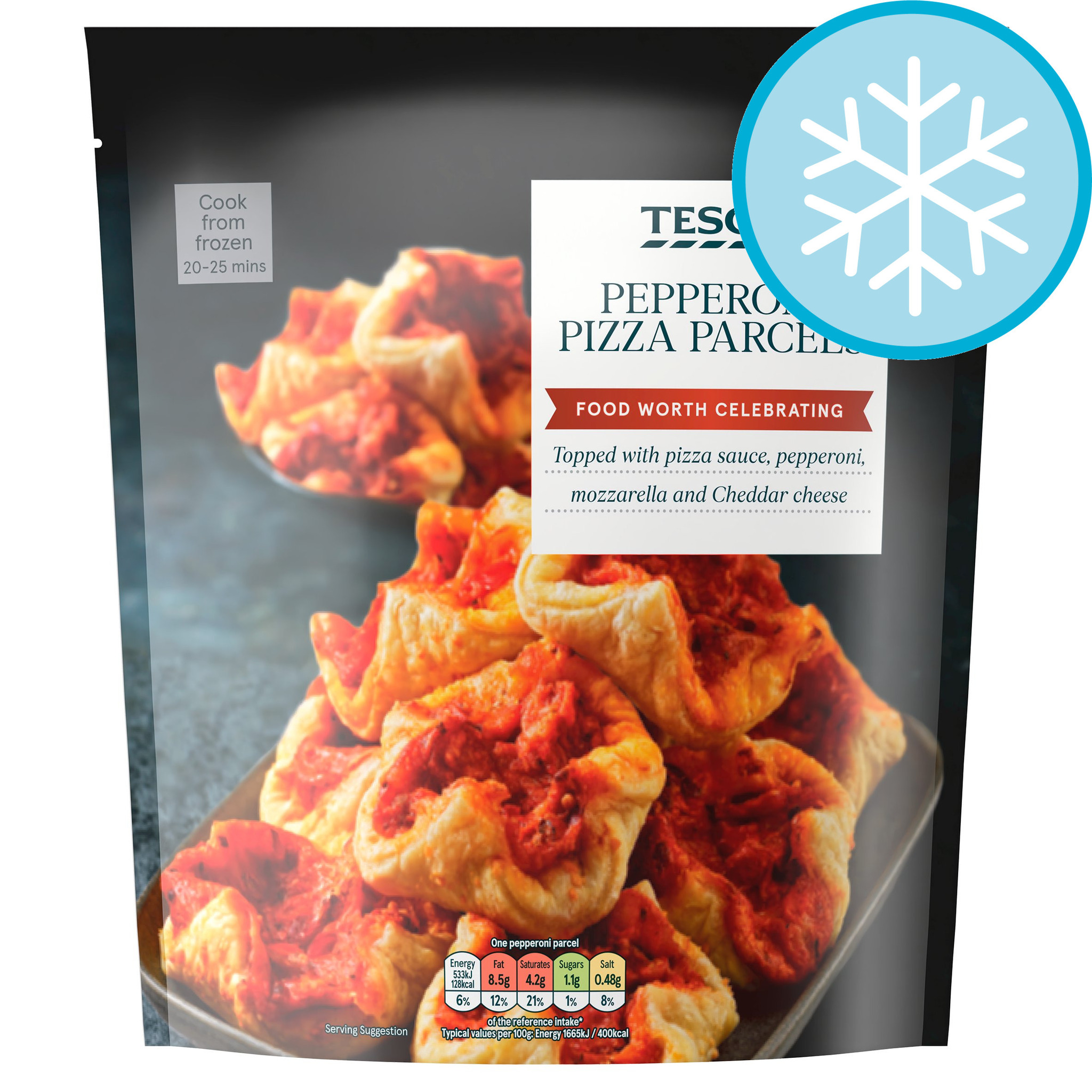 Tesco pepperoni pizza parcels 315g offer at Tesco