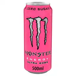 Tesco Monster energy ultra rosa sugar free drink 500ml offer