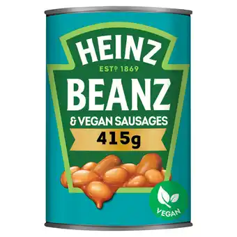 Tesco Heinz plant-based baked beanz & vegan sausages 415g offer