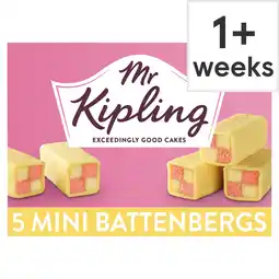 Tesco Mr kipling mini battenberg cakes 5 pack offer